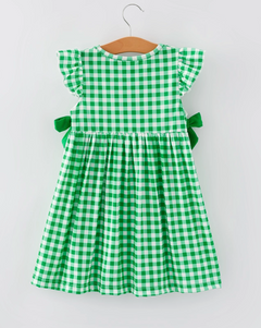 St. Patrick's Day Girls Smocking Embroidery Dress